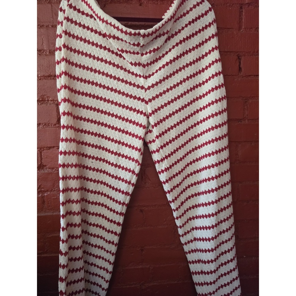 MNG Mango Festival Artisan Boho Geometric Print Knitted Pants XL